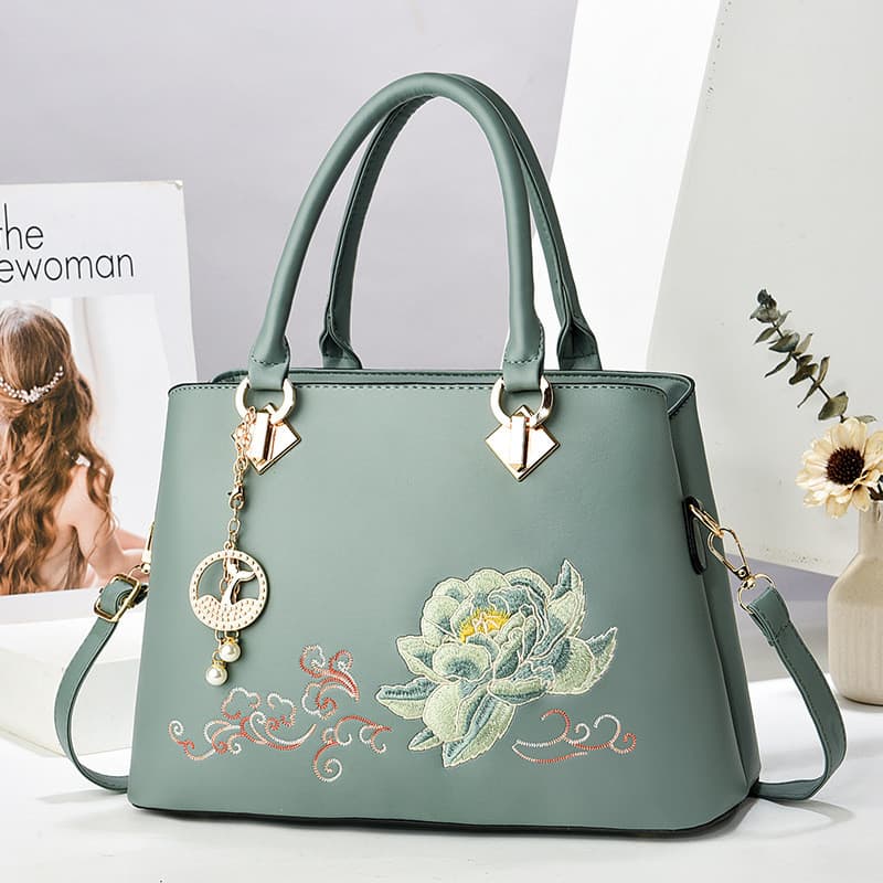 Esportes ao ar livre bordado bolsa feminina de grande capacidade bolsa de ombro de alta qualidade