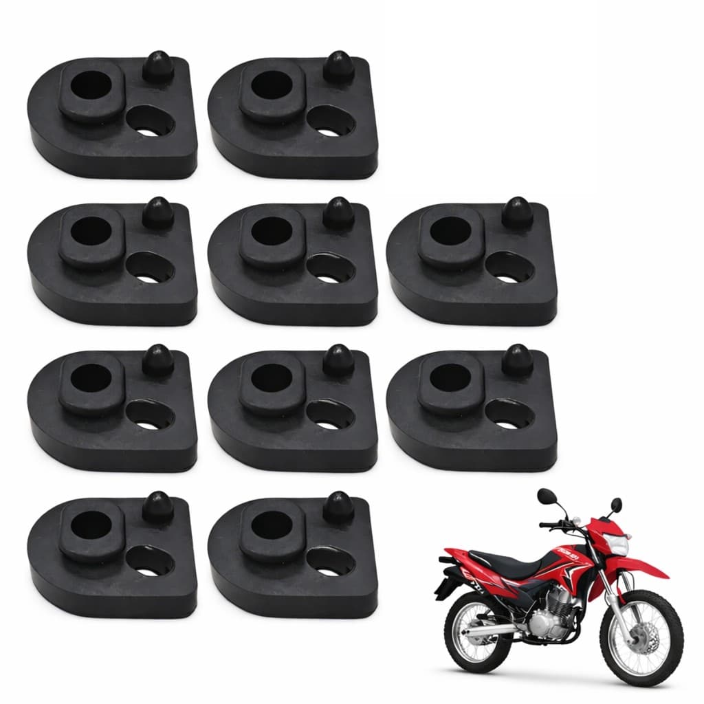 10 Coxim Suporte Pisca Nxr-125 Bros Xlr Xr200 Tornado Pop