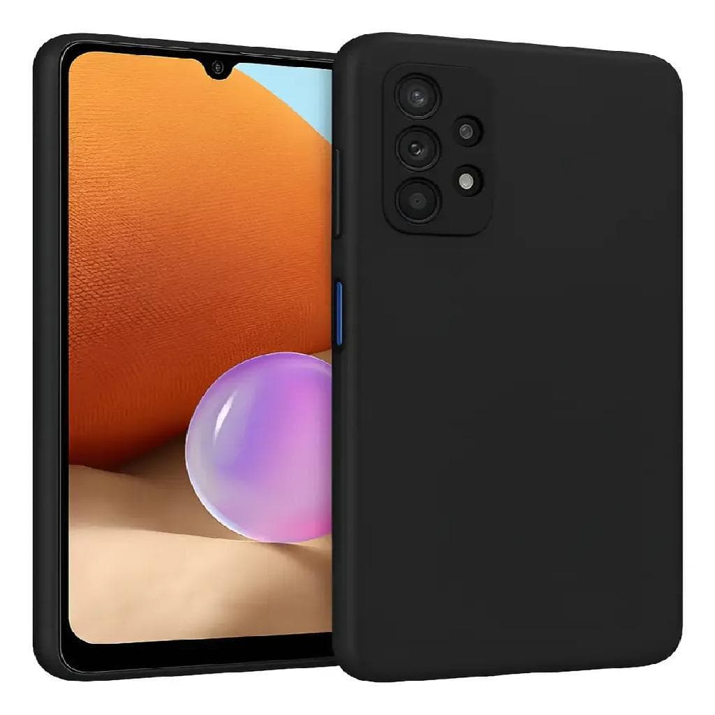 Capa Silicone Case Aveludada Para Samsung Galaxy A32 4G Preta