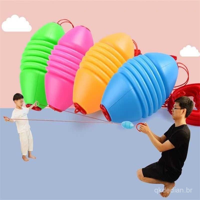 Interação Pai-Filho Equipamento De Treinamento Ao Ar Livre Bola De Puxar Elástica Para Crianças Brinquedos De Jardim De