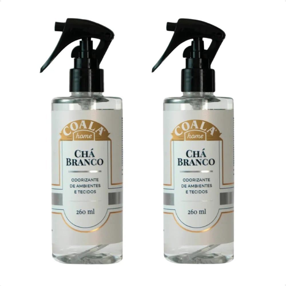 Kit 2 Odorizante de Ambiente e Tecidos Chá Branco 260ml Home Spray