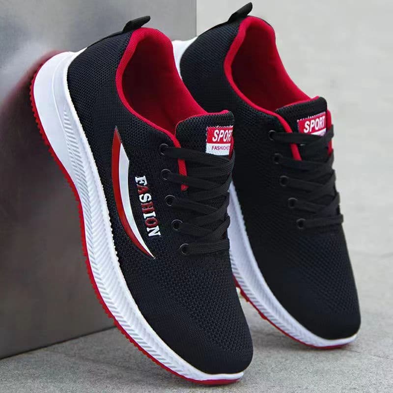 Leve antiderrapante resistente ao desgaste sola macia confortável All-match sapatos masculinos outono respirável corrend