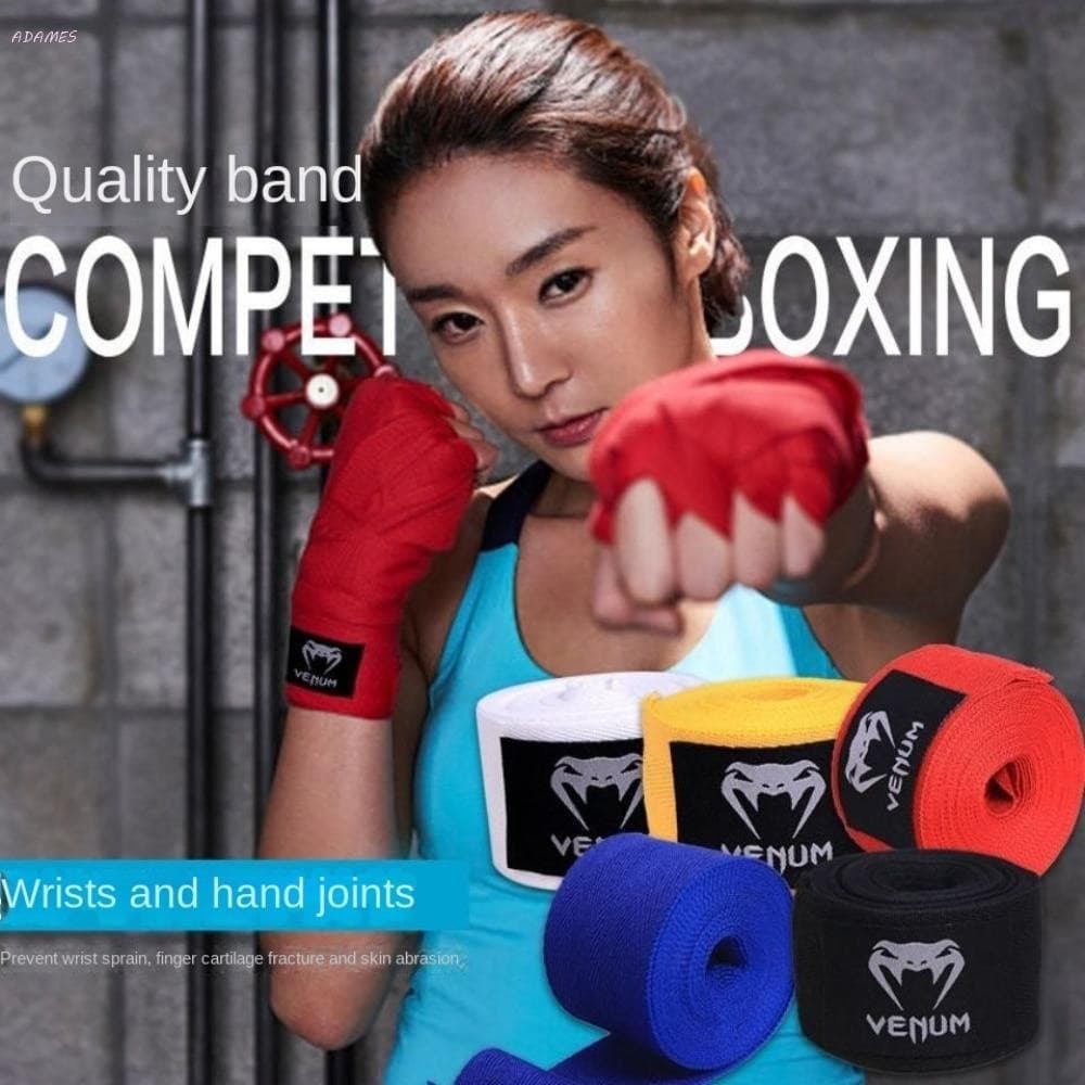 ADAMES 1 Par De Tiras De Boxe , Elásticas De Algodão Para Proteção De Mão , 2 Rolos Protegem Bandagens De 1.5 M Embrulha