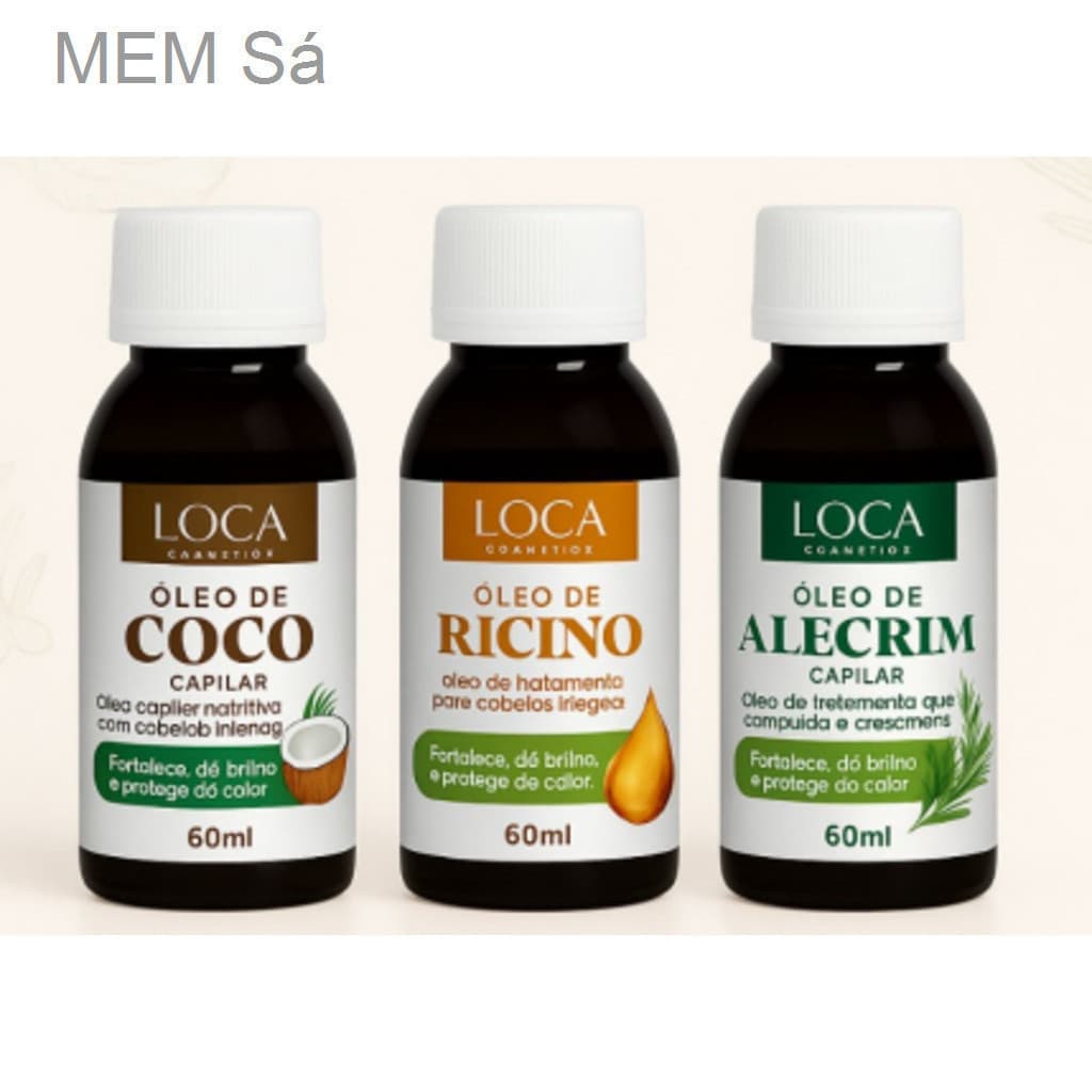 Kit Óleo Cronograma Capilar 60ml – Loca CosmeticsSW6D