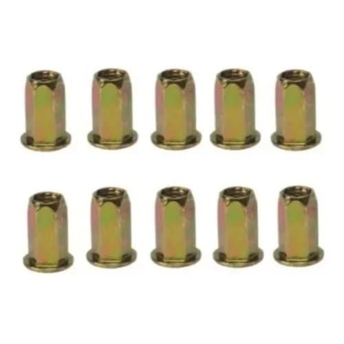 Rebite com Rosca Sextavado 4mm (Porca Rebite) 20 Peças