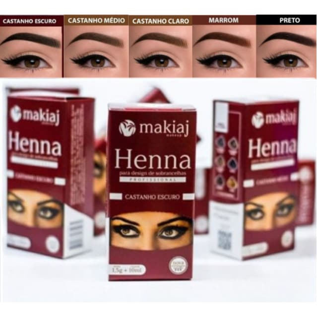 henna makiaj para sobrancelhas com fixação e efeito natural - ORIGINAL