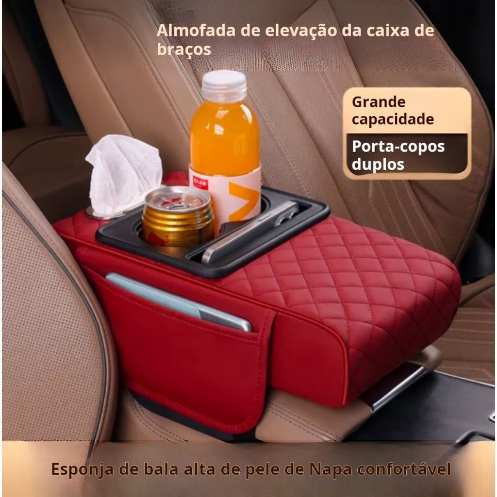 Quatro em uma caixa de descanso de braço placa de suporte de cotovelo de carro ordenamento e armazenamento interior do
