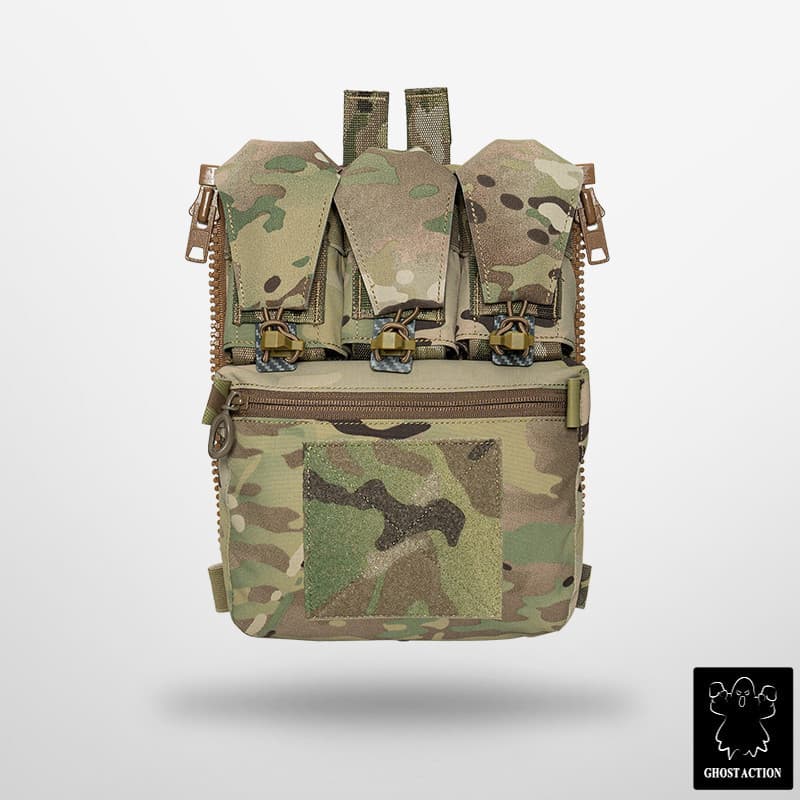 Mochila Tática De Ação Fantasma , Bolsa Tripla Mag , Painel Traseiro Para Colete V5 FCPC FERRO Estilo Tático 6526