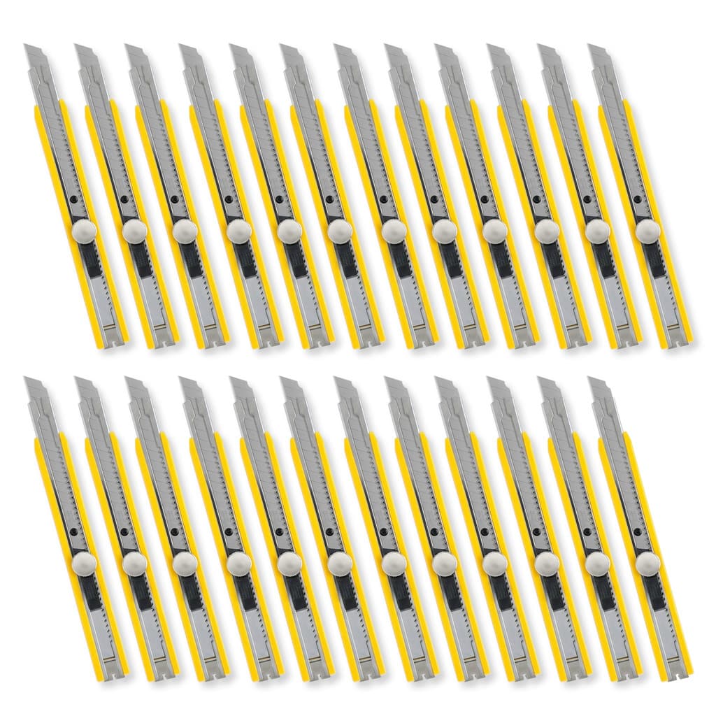 Estilete P-300 Seller Profissional Compacto com Trava Screw-Lock Lâmina 9mm para Precisão - Kit com 24