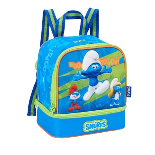 Lancheira Térmica  Smurfs Infantil Escolar Menino - Clio