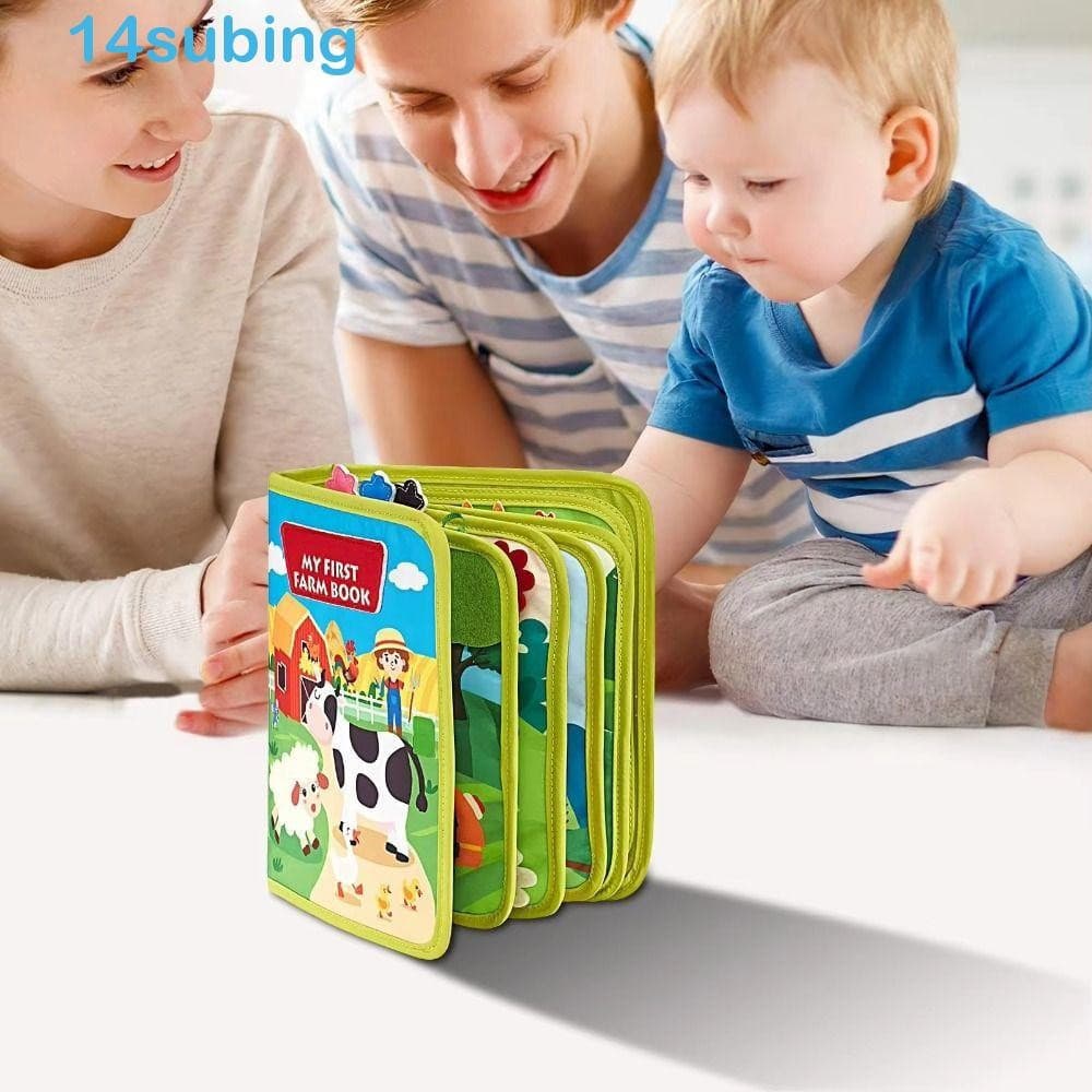 SUBING Livro De Atividades Silenciosas 3D , Placa Ocupada De Feltro Fofa De Iluminação Educacional , Aprendizagem Precoc