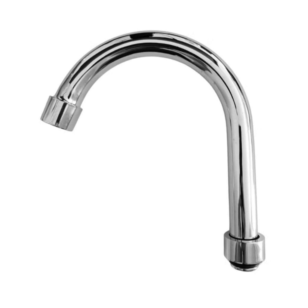 Cano Tubo Metal Inox Para Torneira Cozinha Parede e Mesa Com Arejador Medida 1/2 Polegada