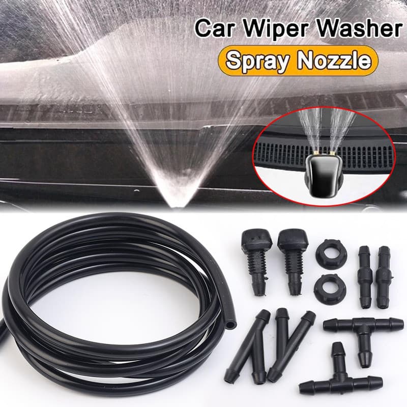 Kit Universal De Mangueira Para Lavagem De Pára-Brisa De Carro Com Bico De Spray De Limpador , Conjunto Multi-Em-Um Dire