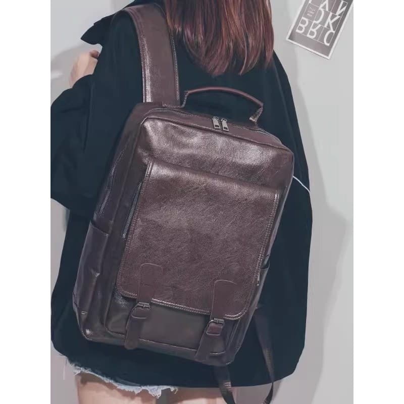 Francês MKPREF Street Wear mochila de Coruro macio feminino All-Match High School estudante Universidade simples