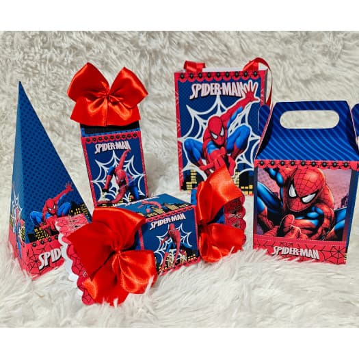 Kit Festa  Homem-Aranha - Lembrancinhas "PEGUE E MONTE"