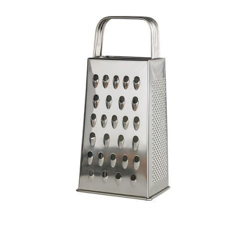 Ralador Quatro Faces Aco Inox 18cm Compacto Versatil Eficiente Queijo Legumes