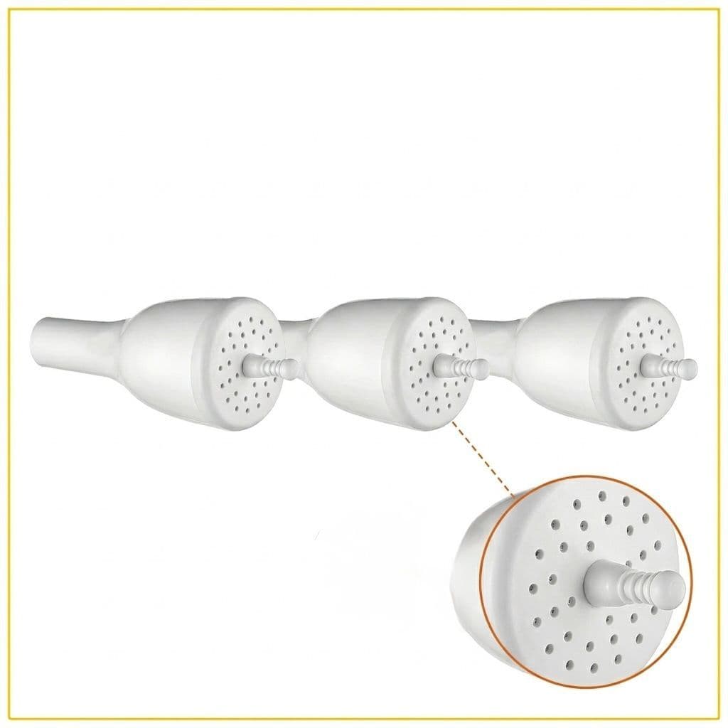 Kit 3 Duchinha Manual Chuveirinho Maxi Ducha Original Lorenzetti Branco para Banheiro Redondo