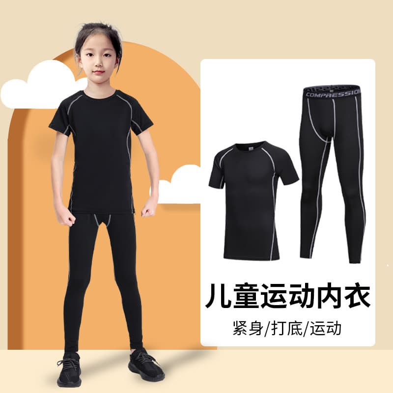 Calças justas infantis roupas de treinamento basquete feminino Fitness físico roupas de secagem rápida correndo Bottomin