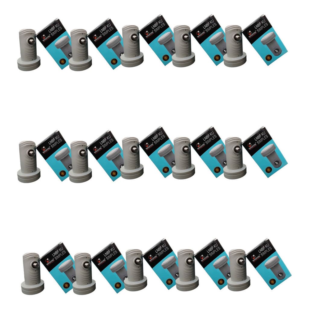 Kit 40 Lnb Simples Banda Ku Universal Lnbf 1 Saída Full Hd