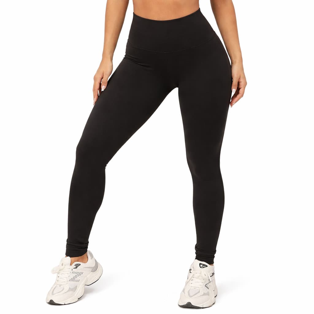 Calça Legging Flanelada Térmica Peluciada Forrada Inverno Grossa Confortável Costura Reforçada