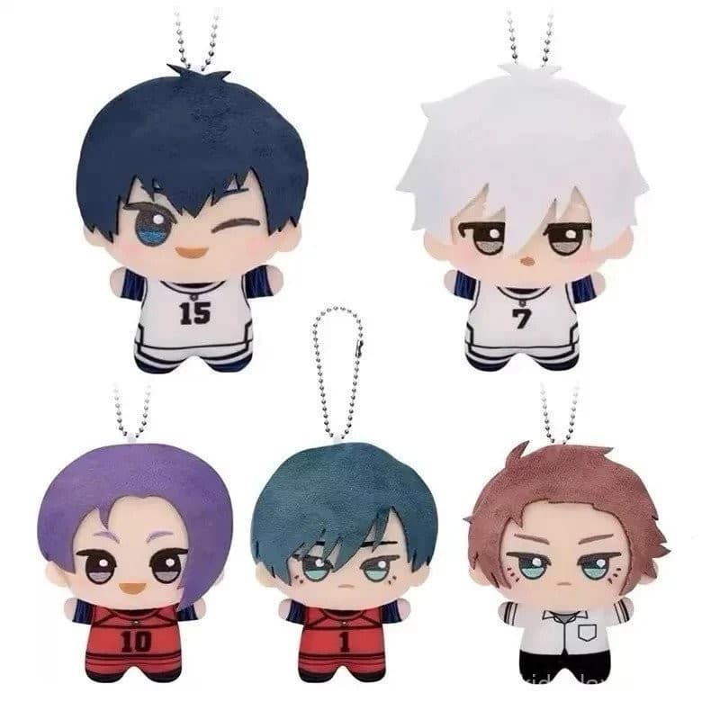10cm Novo Chaveiro de Pelúcia Azul Bloqueador Yoichi Isagi Nagi Seishiro Mikage Reo Rin Itoshi Sae Figura de Ação Br QI0