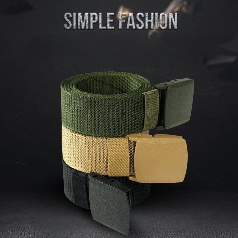 Masculino Moda Cinto guarnição militar Tático de Nylon com Fivela Automática Ajustável para Unissexo