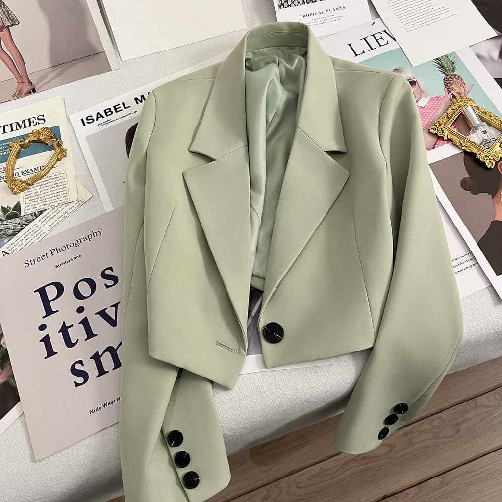 Novo Blazer Curto Feminino Versátil e Elegante 3945