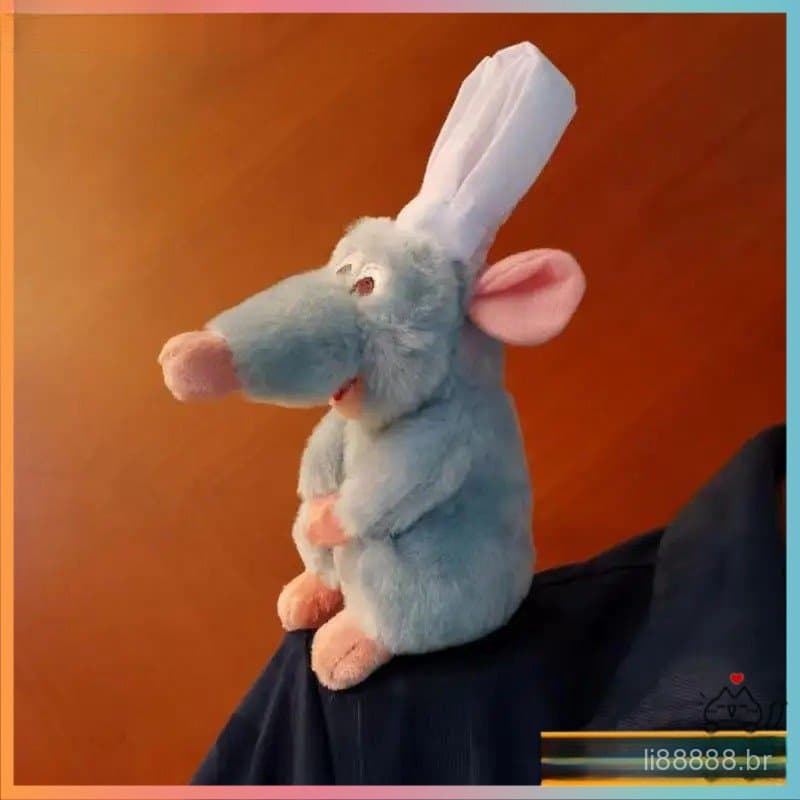 Ratatouille Chef Remy Magnético Brinquedo De Pelúcia Quarto Decora Boneca Crianças Ombro Decoração Brinquedos Presentes