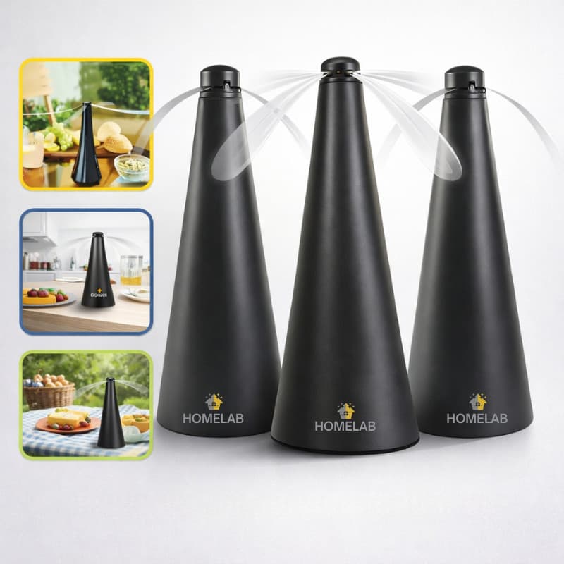 Ventilador De Mesa Afastador de Moscas Mosquitos Armadilha à Pilha - 3 Unidades