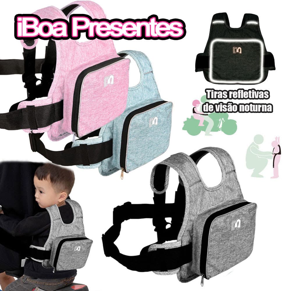 Colete De Cinto De Segurança Infantil Ajustável Universal Para Moto
