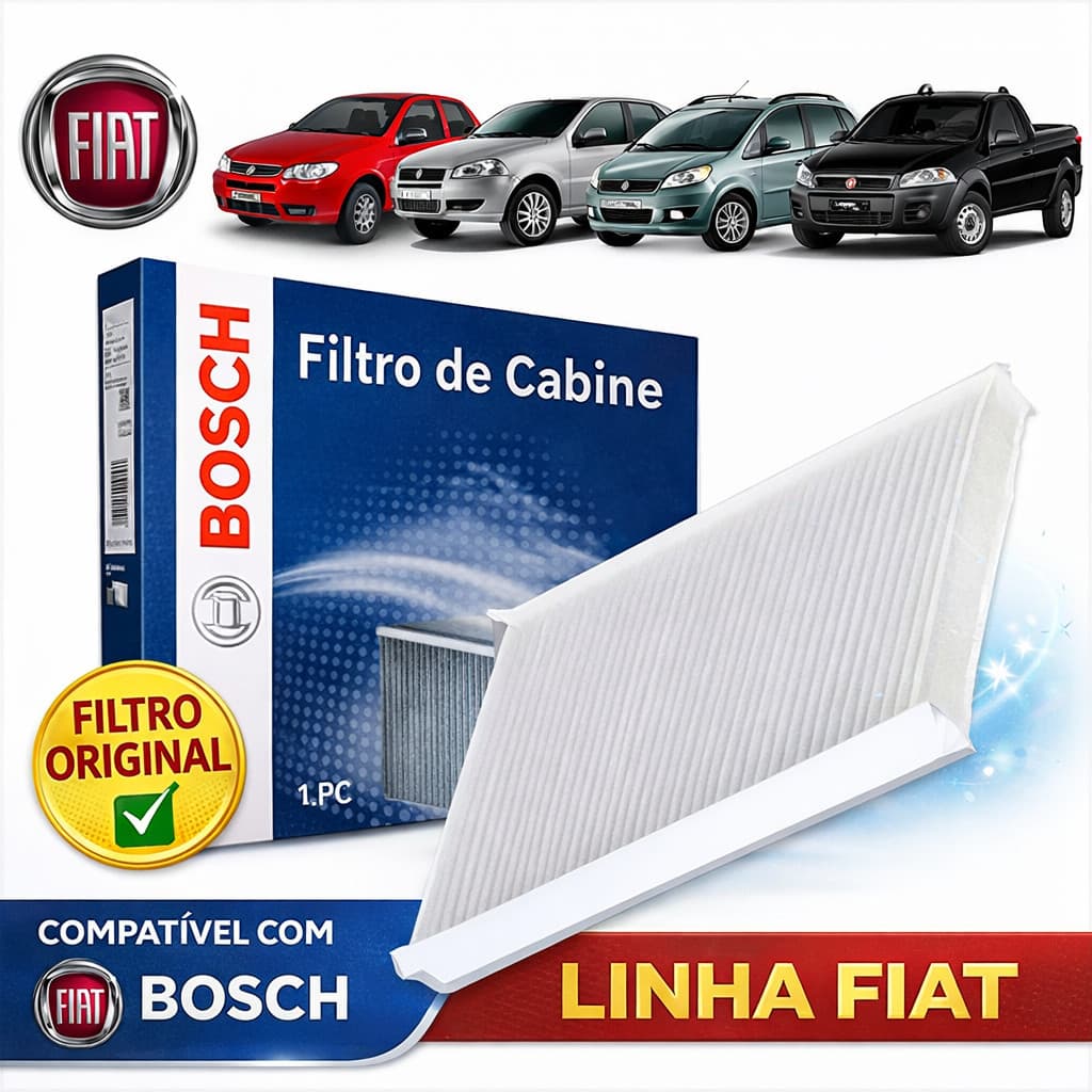 Filtro de Cabine Ar Condicionado Bosch Original Fiat Palio Siena Strada Idea Weekend Fire Cb0515