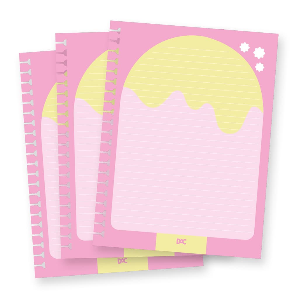 Refil de 48 Folhas Decoradas Para Caderno Colegial Smart 17x24cm - Dac