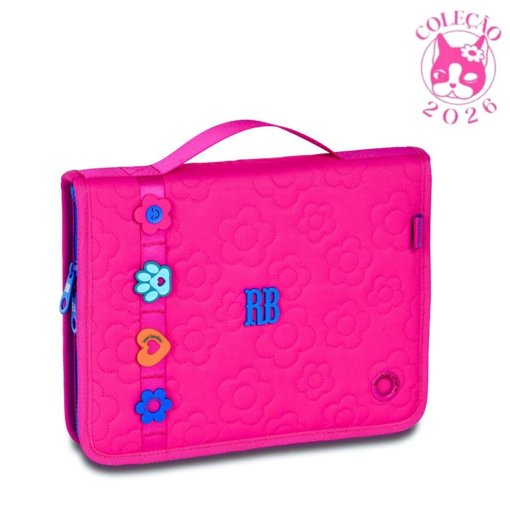 Estojo 96 Pens Rebecca Bonbon  Flower Power - Clio Style Cor:Rosa