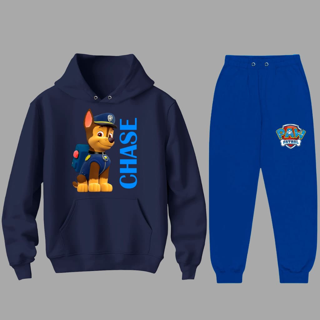 Conjunto Moletom Para Inverno E Calça Patrulha Canina Chase