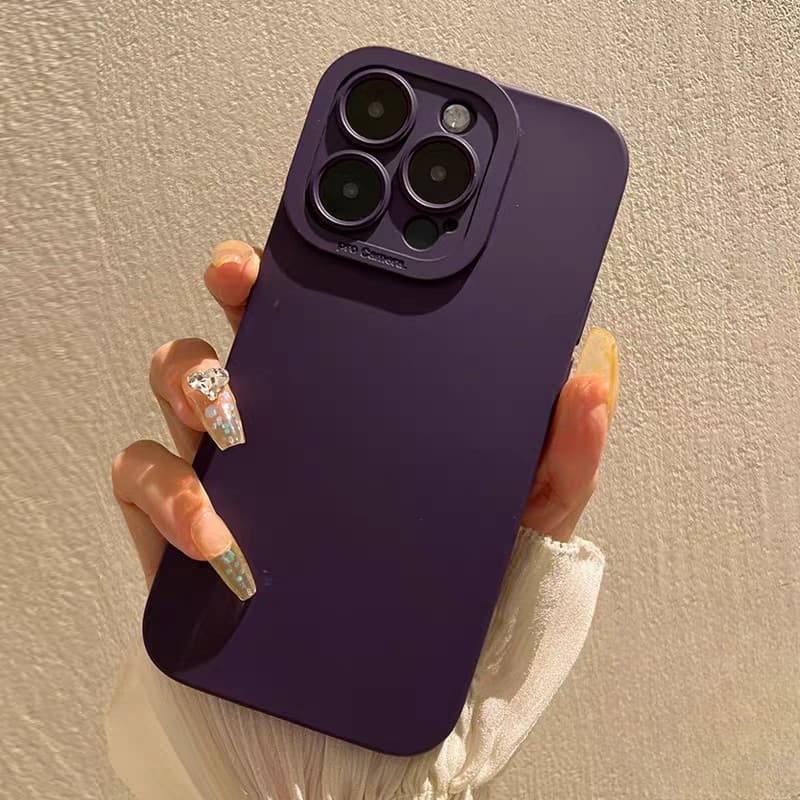 Capa De Silicone Fosca Para Xiaomi Poco X7 Pro M7 M6 Plus F7 C85 C75 C71 5G 4G Traseira Simples Business Lente Multicolo