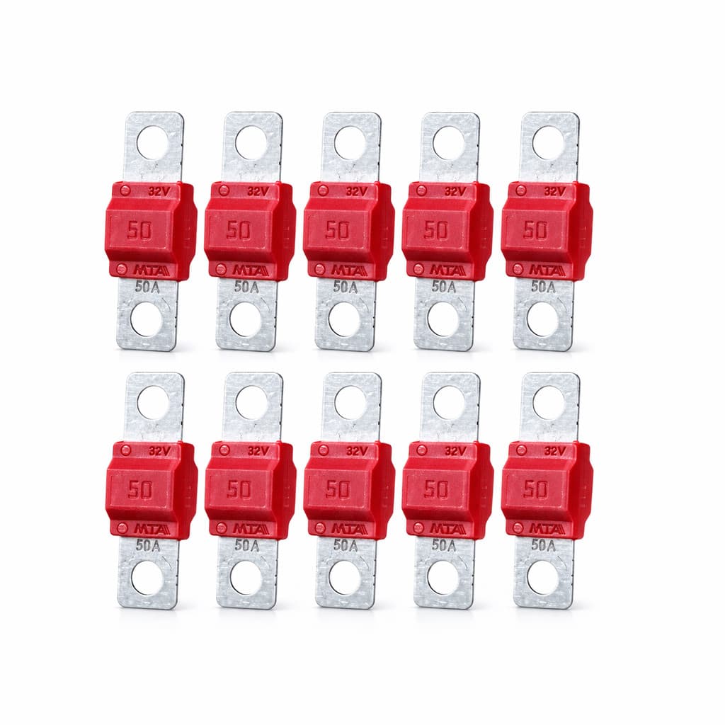 Kit 10 Fusível Midival 50A 32V Módulo Som Proteção Bateria