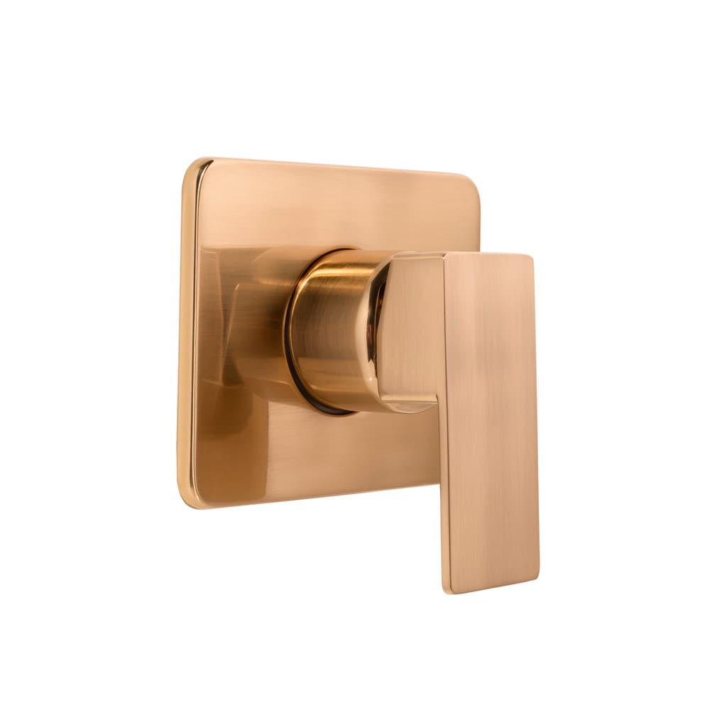 Acabamento registro Monocomando base Docol Dourado Escovado