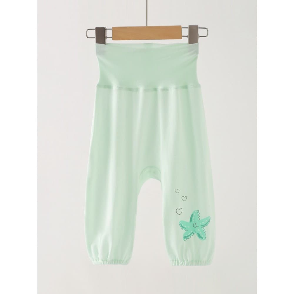 Eucalyptus latido Lyocell calças de pijama para bebê verão fino cintura alta Mosquito calças para casa do bebê vem com s