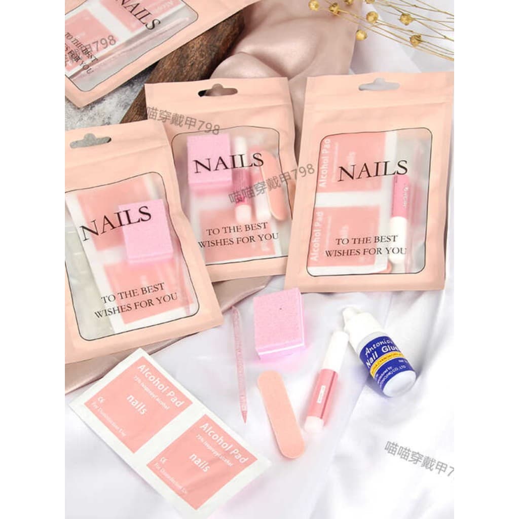 Vários estilos requintado Wearable prego kit de ferramentas macio rosa desinfecção almofada de algodão cristal vara vara