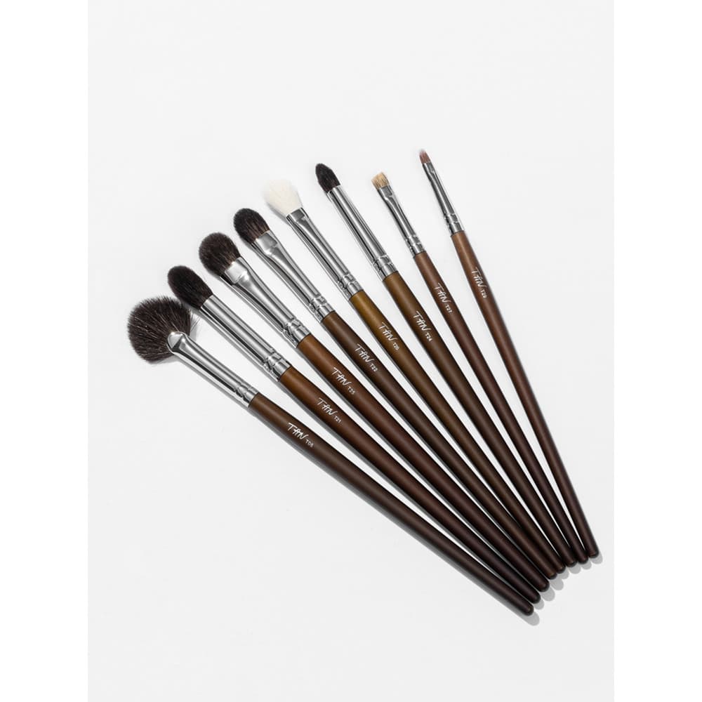 Estrela bolso luz fina pico lã sombra escova mancha escova sobrancelha escova lábio escova destaque escova longa haste p