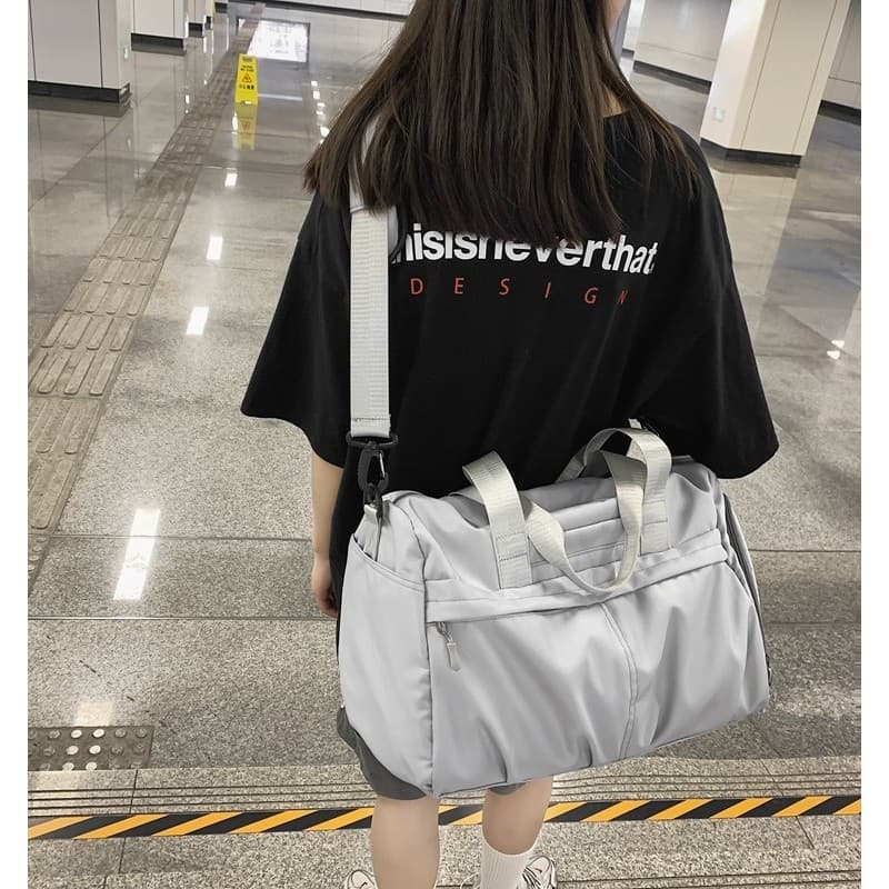 Bolsa de viagem feminina, bolsa de bagagem de mão para treinamento esportivo, academia, Yoga, separação seca e molhada,
