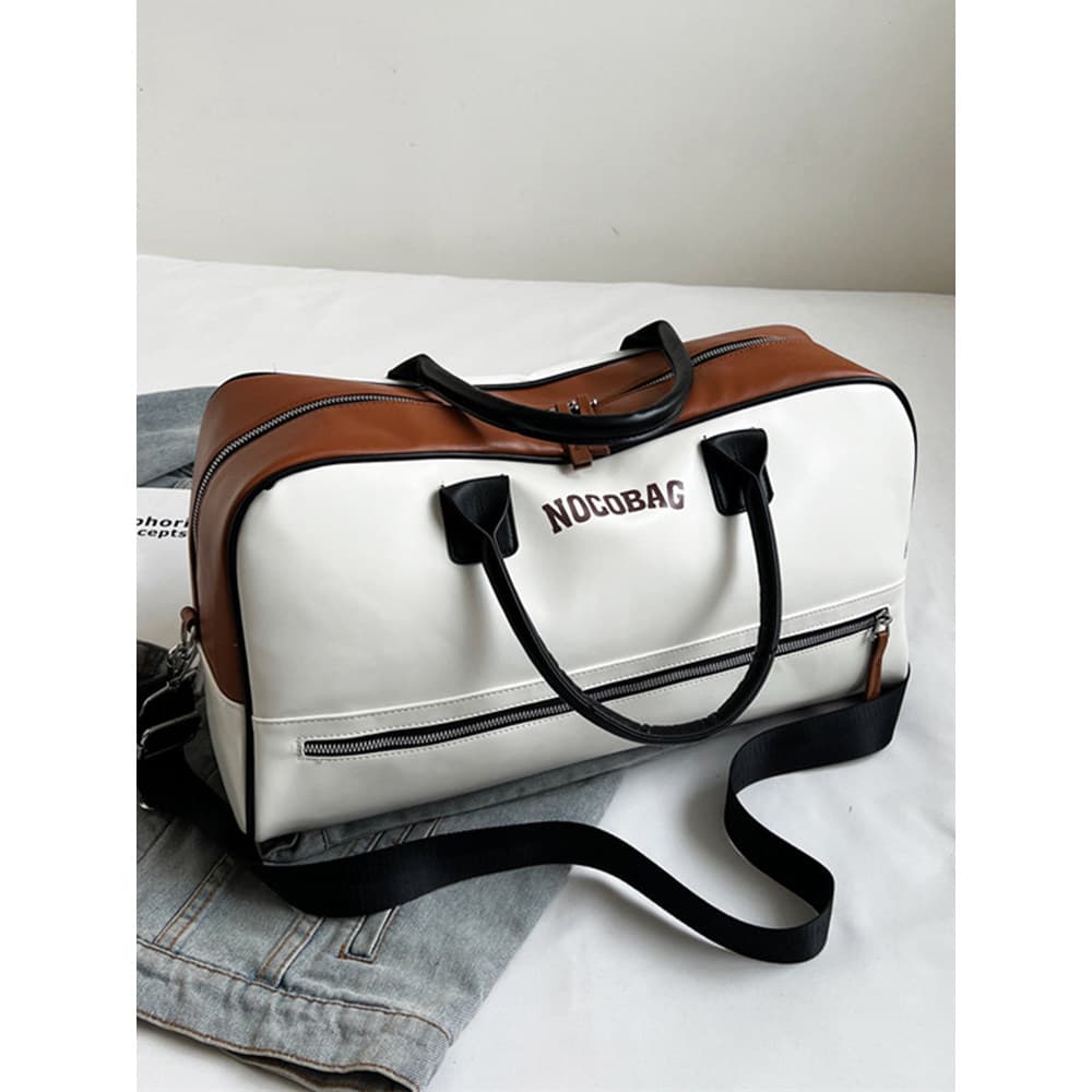Bolsa de viagem Tote grande capacidade bolsa de viagem um ombro Diagonal tênis ginásio saco americano Retro saco esporti