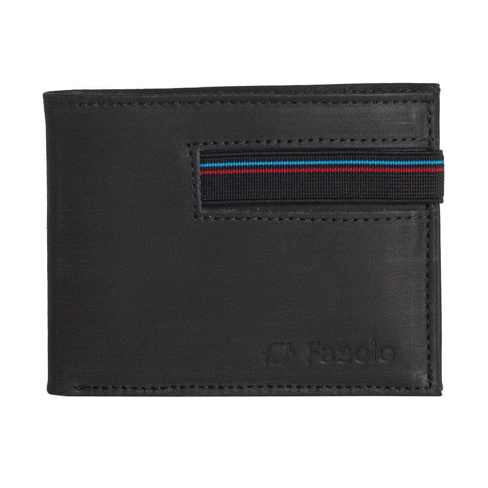 Carteira Masculina Fasolo com Elástico K653082 Preto