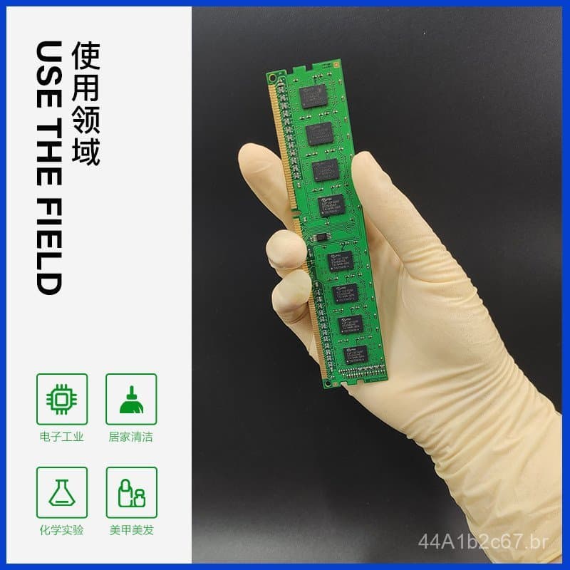 Luvas de Látex para Sala Limpa Classe 1000 para Proteção, Atacado para Indústria Eletrônica, Manicure, Luvas Descartávei