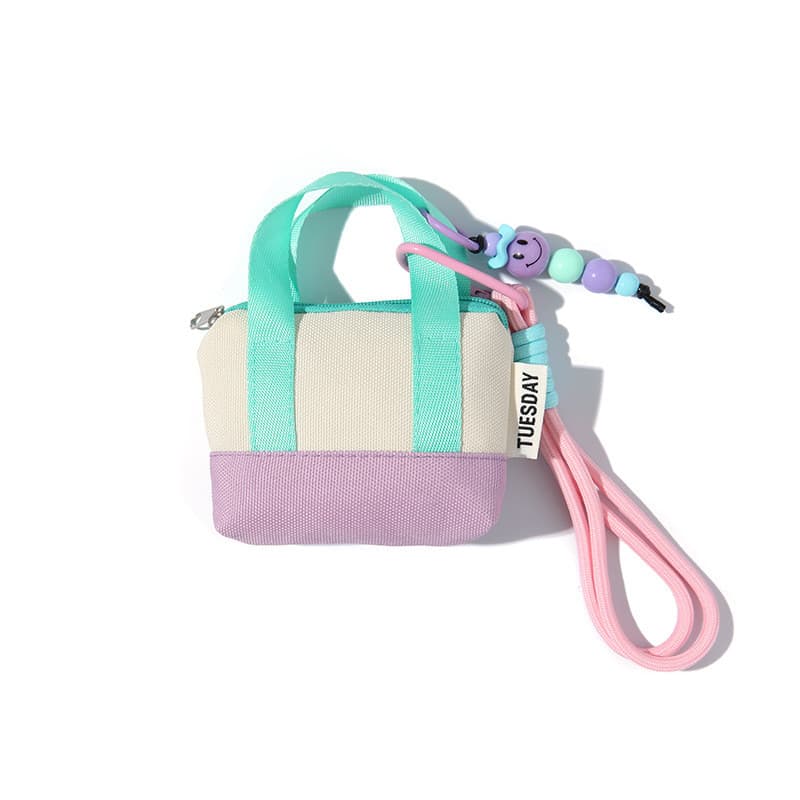 Dopamina Rosa Mini Bolsa De Armazenamento De Fone De Ouvido , Organizador De Cabo De Dados , Porta-Moedas E Cartão