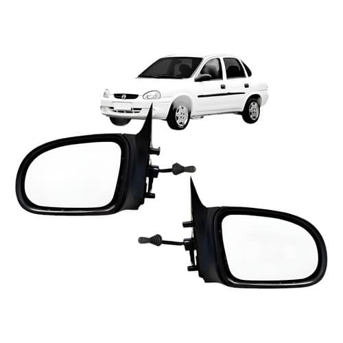 Par Retrovisor Corsa Sedan 97 98 99 2001 2002 2003 2004 2010 Ambos Os Lados