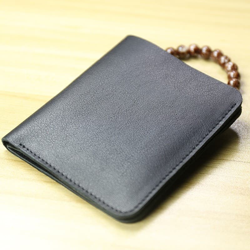 Carteira masculina de couro curto Ultra-fino carteira Mini Vertical pequena carteira titular do cartão de carteira de mo