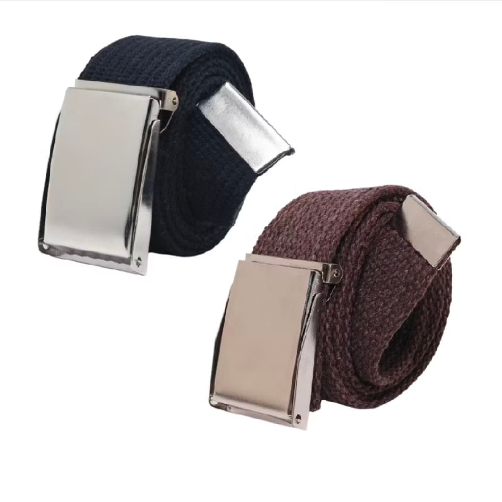 Kit 2 Cinto Masculino De Gorgorão 100% ALGODÃO Largo Casual Fivela Catraca AMERICANA  SOCIAL.