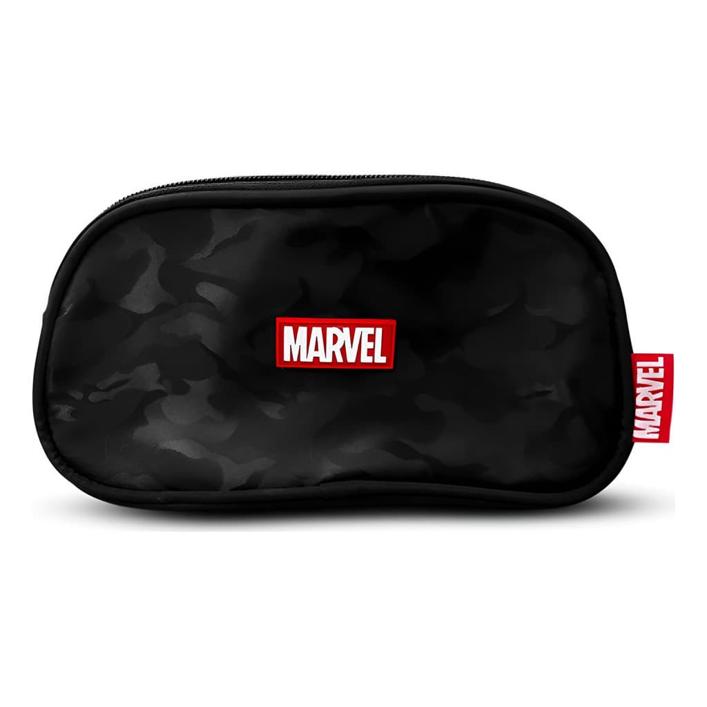 Estojo Triplo Premium Camuflado Luxcel Marvel Preto Lisa