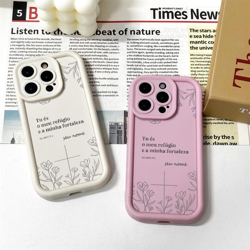 Capinha de celular personalizada Salmos da Bíblia para Samsung Galaxy A05 A05S A04 A03 A15 A14 A23 A32 A34 A35 Capa